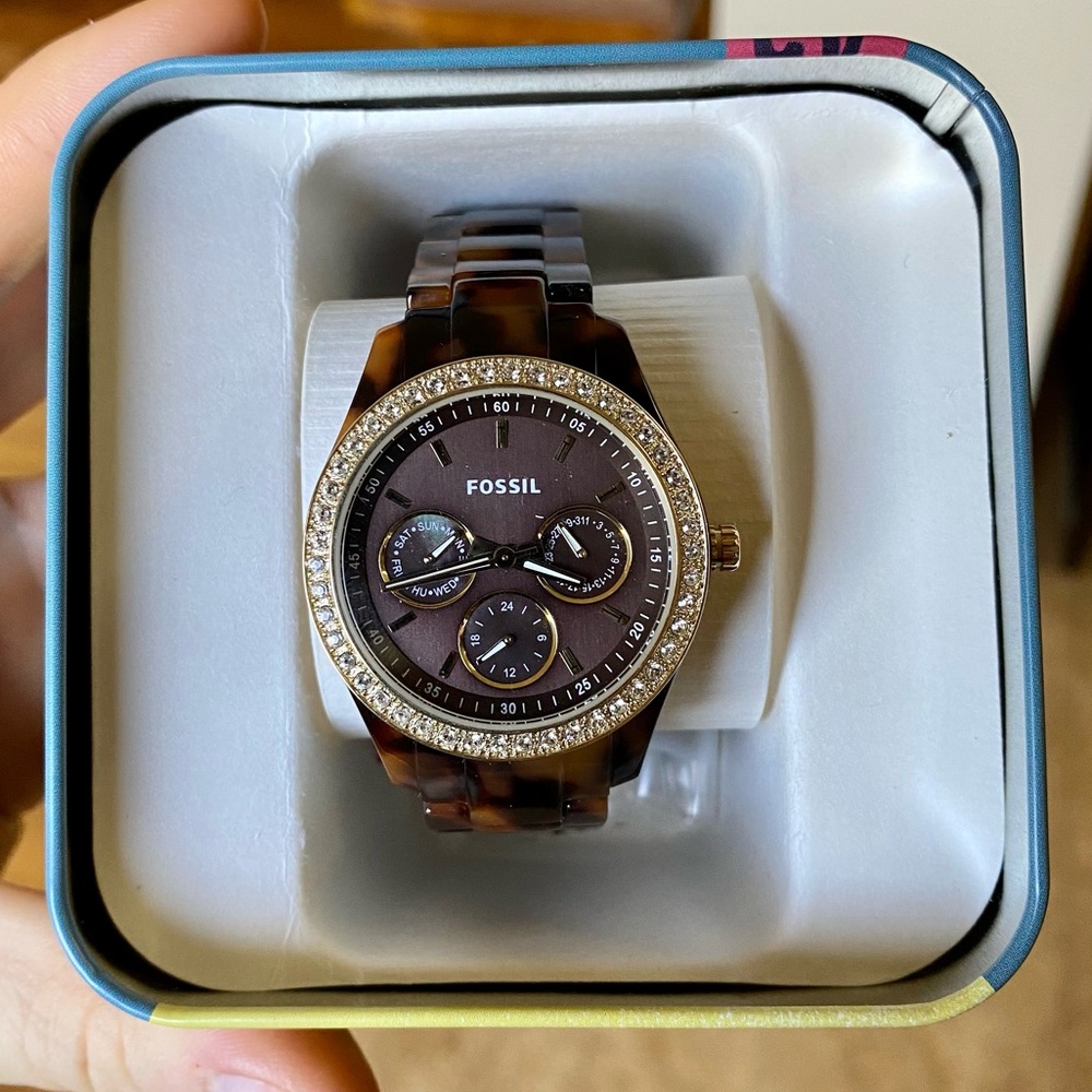 Fossil Women Tortoise Shell watch